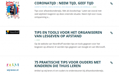 Alle informatie over afstandsonderwijs voor iedereen toegankelijk op Onderwijsdatabank