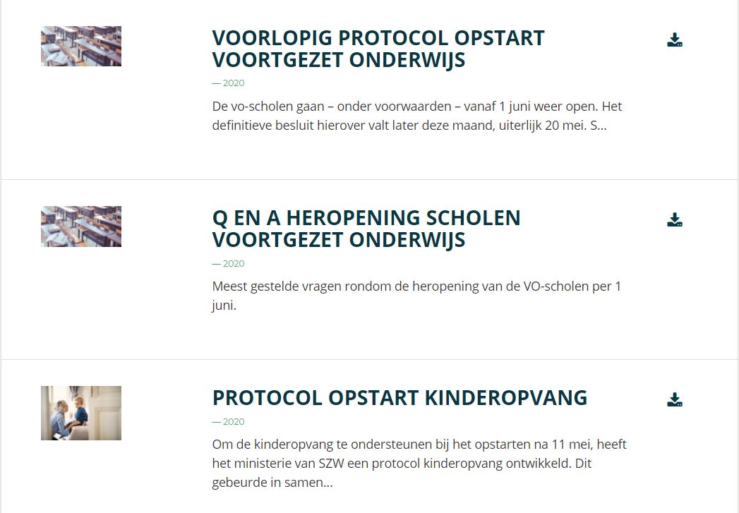 Alle informatie over de herstart van de scholen voor iedereen toegankelijk op Onderwijsdatabank