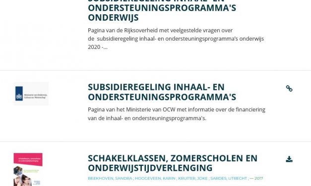 Informatie over zomerscholen en verlengde onderwijstijd nu toegankelijk op de Onderwijsdatabank