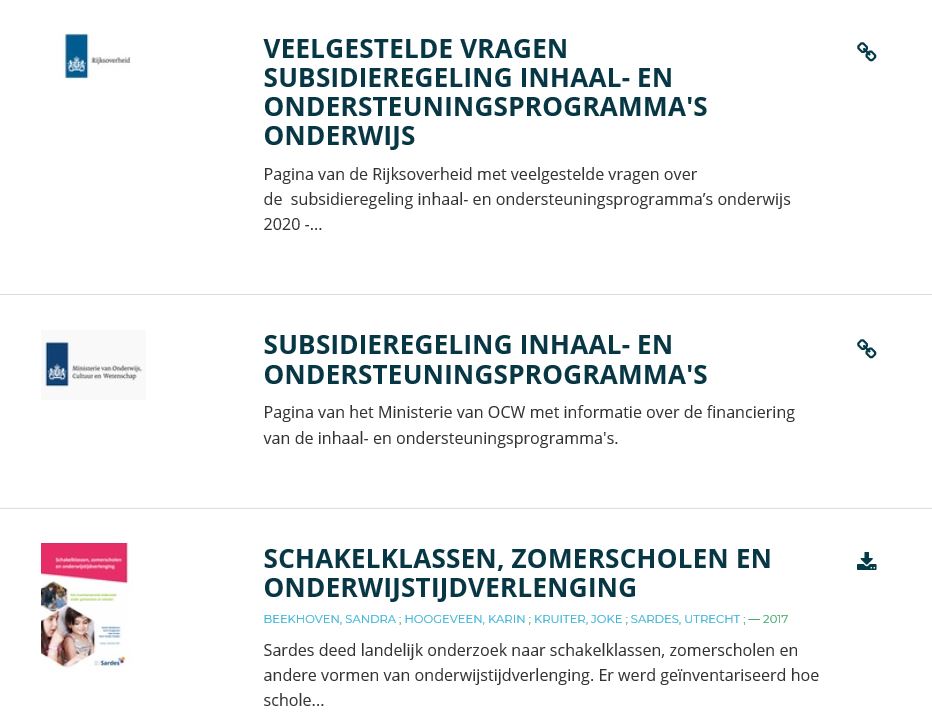 Informatie over zomerscholen en verlengde onderwijstijd nu toegankelijk op de Onderwijsdatabank