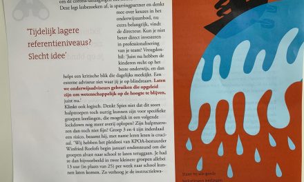 Wie redt school na corona?