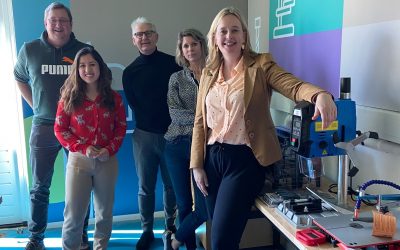 Werkbezoek Rene Peters bij basisschool Br!cks