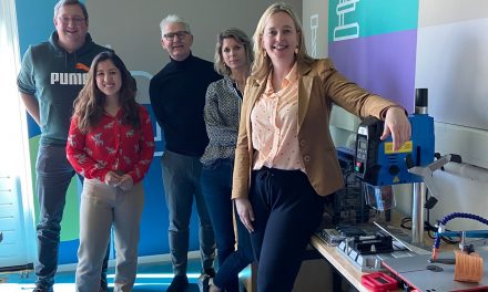 Werkbezoek Rene Peters bij basisschool Br!cks
