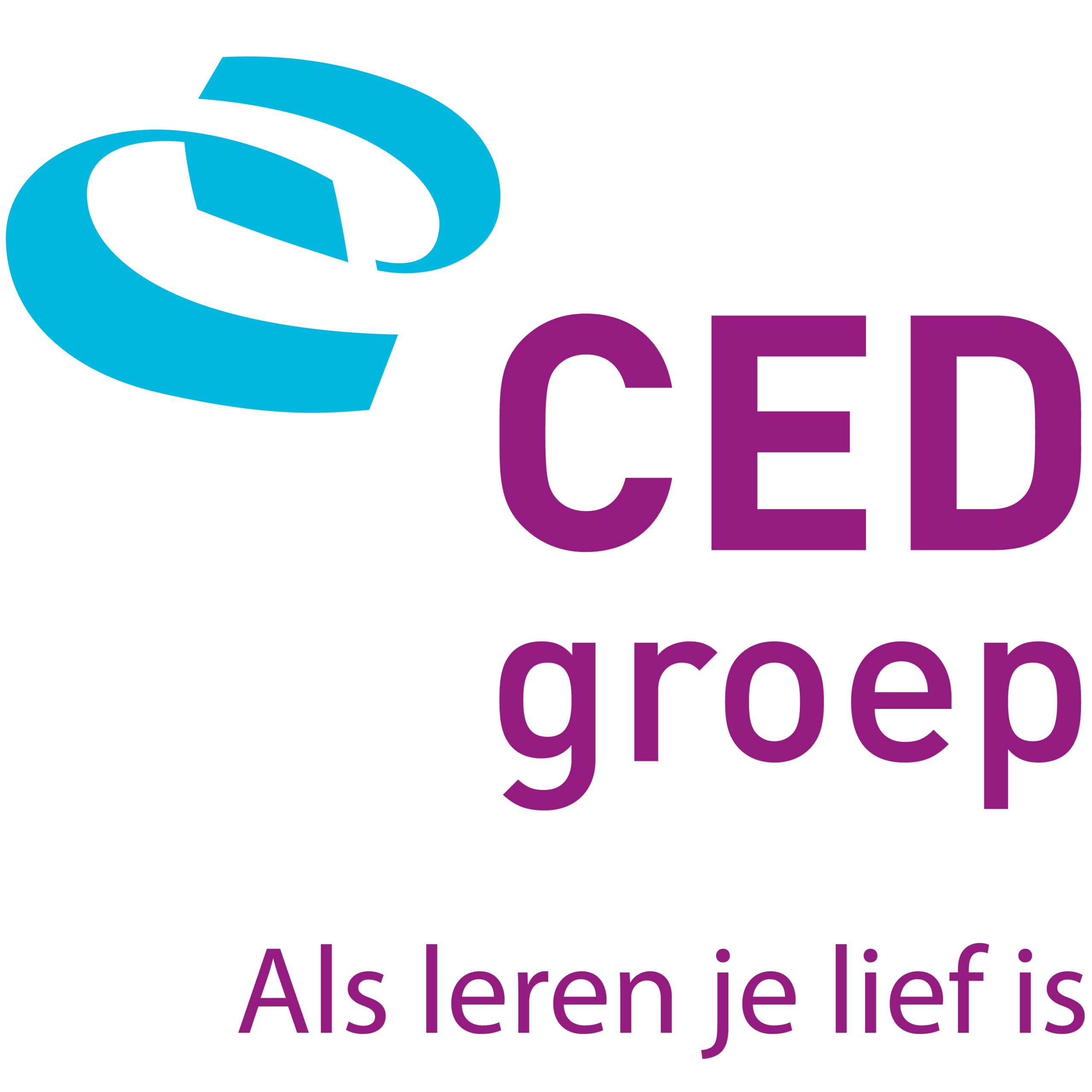1. Logo CED-Groep Als leren je lief is