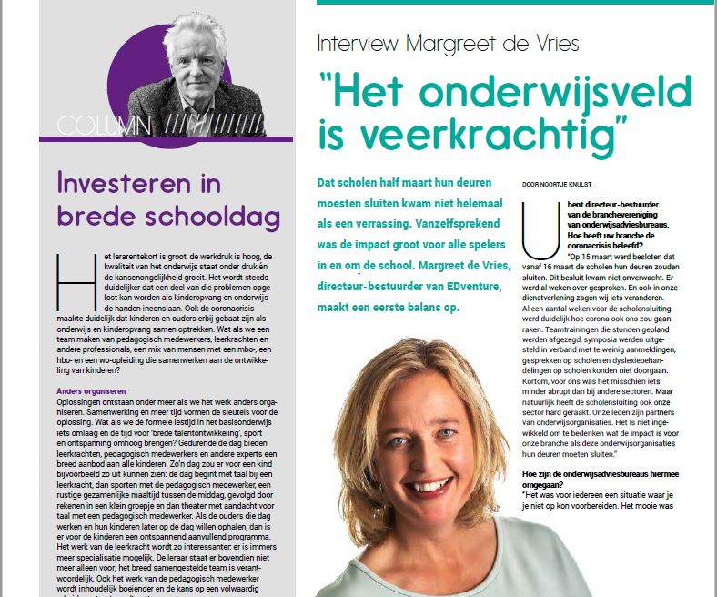 Het onderwijsveld is veerkrachtig